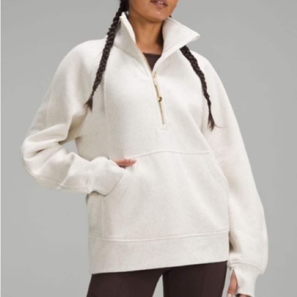 Lululemon scuba oversized funnel neck half zip